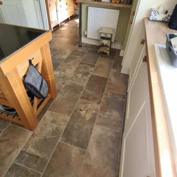 Burnished Multicolour Brown Slate Effect Wall and Floor Tiles