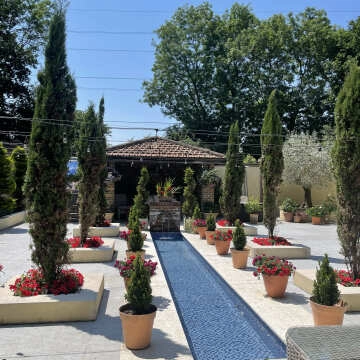 Pixel Ocean Dark Blue Blend Mosaic Tiles 25x25