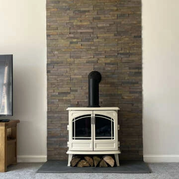 Ledgestone Sheera Brown Split Face Slate 300x150 Tiles