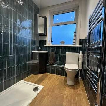 Hope Blue Gloss Brick Effect Wall Tiles