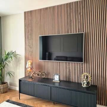 Trepanel® Autumn Brown Oak Acoustic Wood Wall Panels