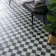 Canterbury Victorian Black & White Matt Marble Patterned Tiles