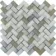 Tephra Dusted Moon Herringbone Mix Mosaic Tiles