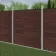LuxeLine® Walnut Composite Fence Panel for Own Post 6ft