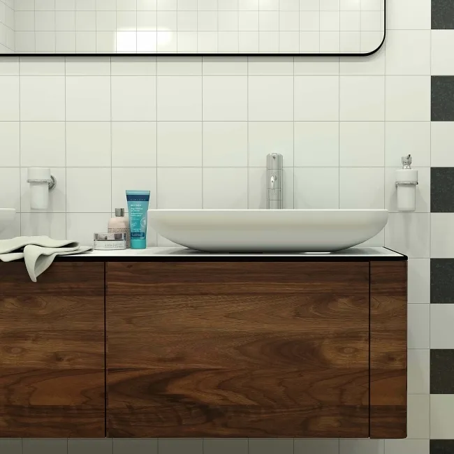 Crystal White Matt 150x150 Ceramic Wall Tiles