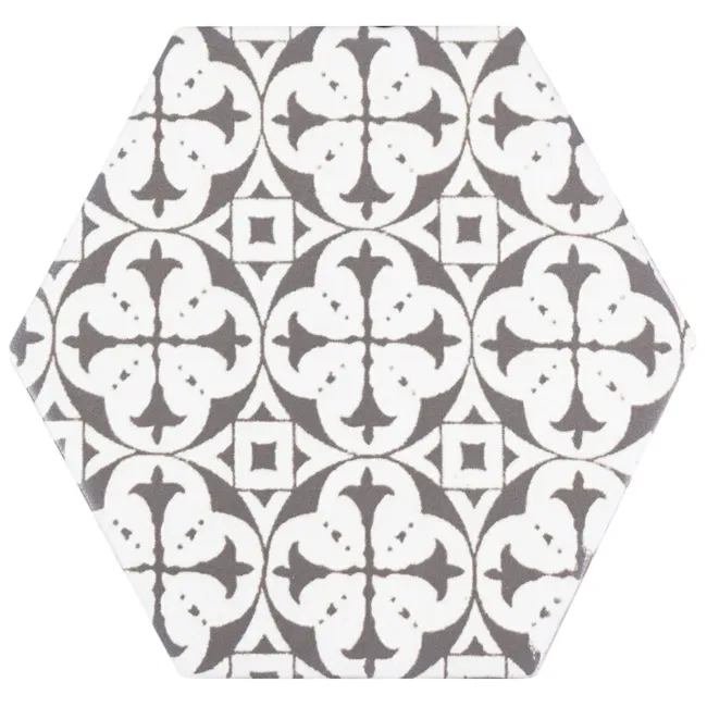 Souk Black Patchwork Hexagon Tiles