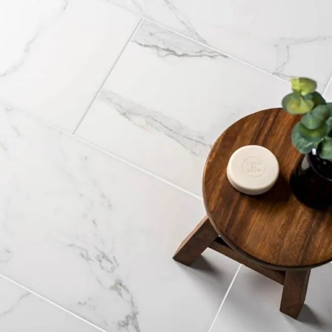 Cappella White Matt Marble Effect 600x300 Wall and Floor Tiles