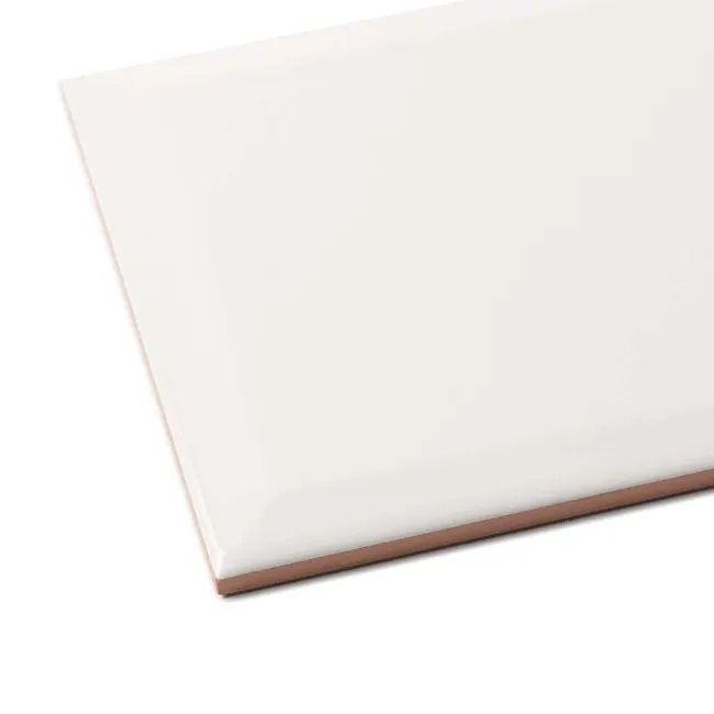 Capsule® Cotton White Gloss Bevelled 150x150 Wall Tiles