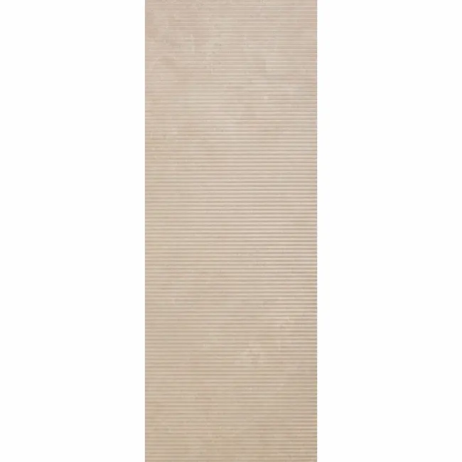 Vesta Beige Fluted Matt Travertine Effect Wall Tiles