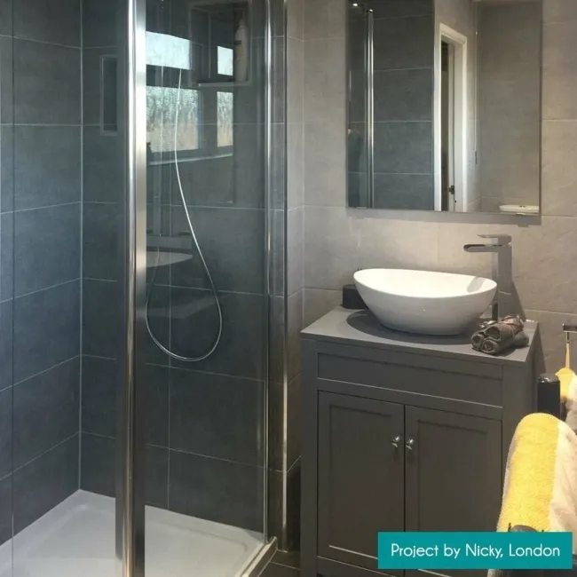 Courtyard Matt Moonlight Grey Orchid Slate Effect Tiles