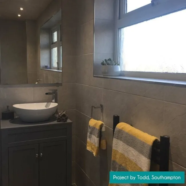 Courtyard Matt Moonlight Grey Orchid Slate Effect Tiles