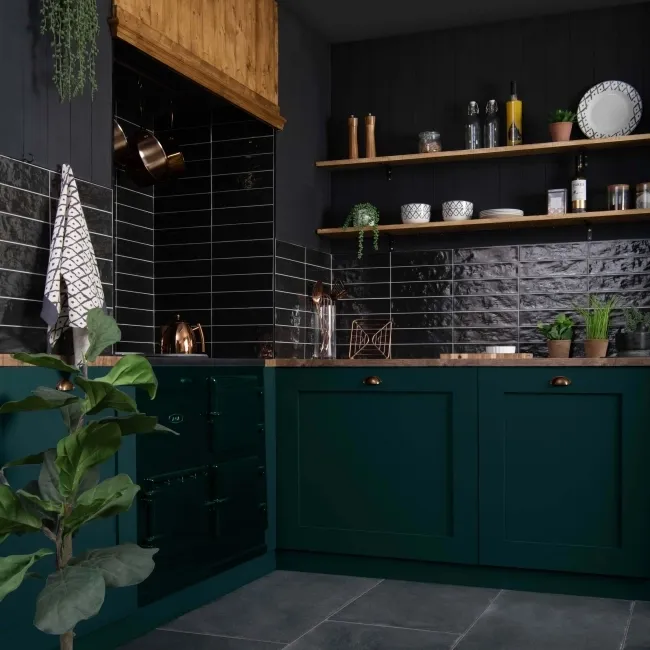 Faith Black Gloss Wall and Floor Tile