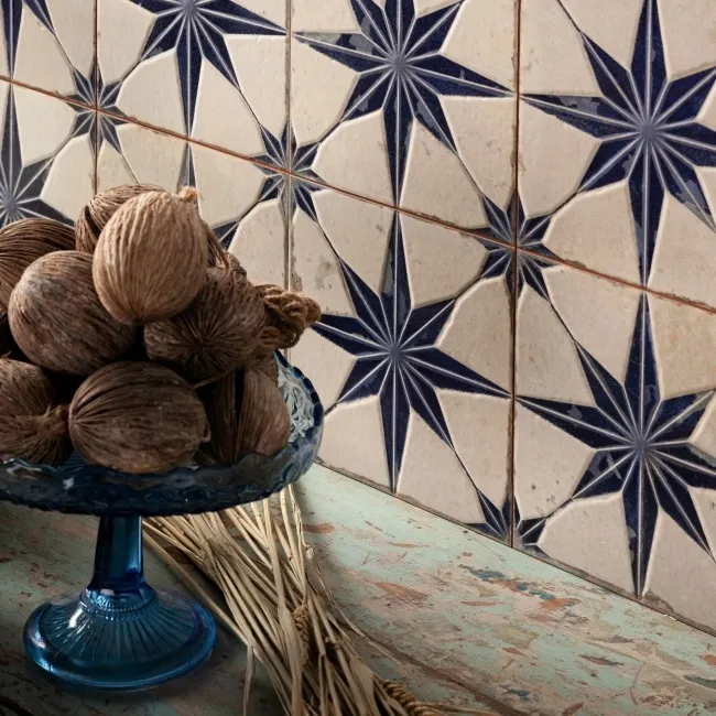 Cinders® Lux Star Azure Layer Tech Pattern Tiles