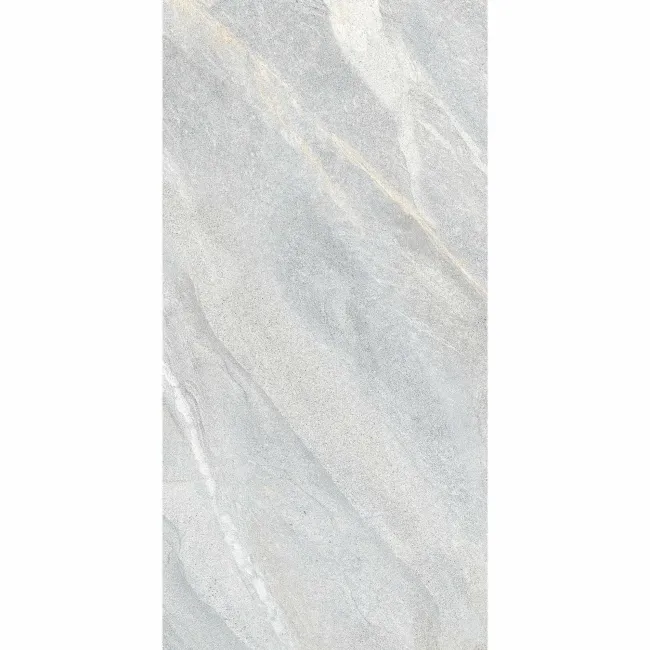 Devoke Light Grey Matt Stone Effect Wall and Floor Tiles 597x297