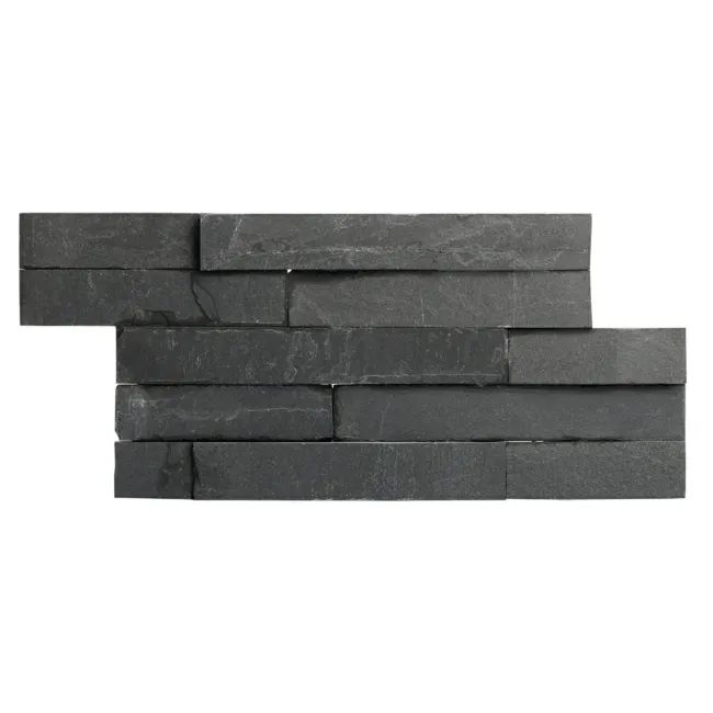 Ledgestone Black Split Face Slate 300x150 Tiles