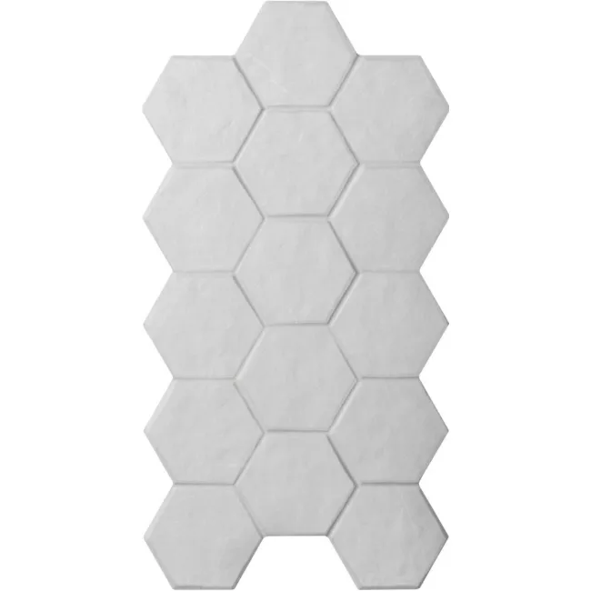 Chalkstone Hexagon Light Grey Matt Stone Effect Wall And Floor Tiles