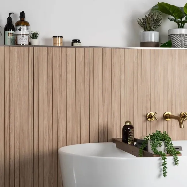 Nature's Way Wood Slat Decor Ceramic Wall Tiles