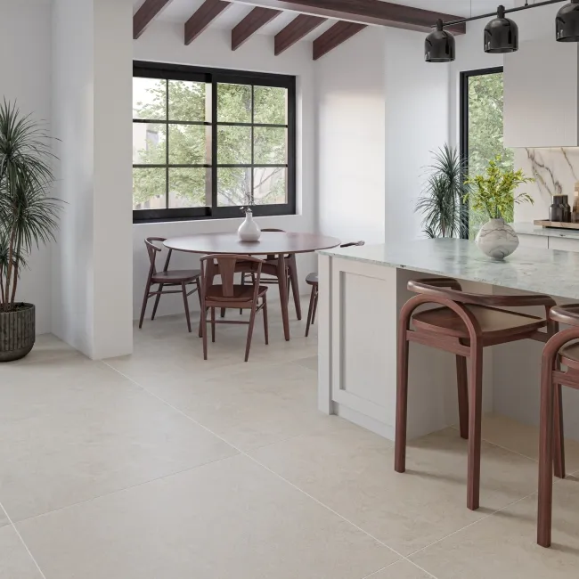 Vesta Cream Matt Travertine Effect Wall and Floor Tiles
