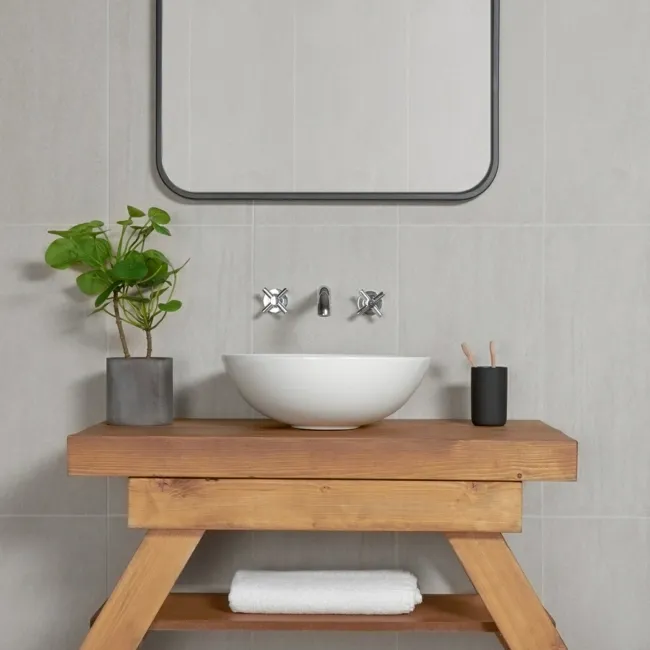 Oasis Haven Matt Grey Stone Effect Wall And Floor Tiles