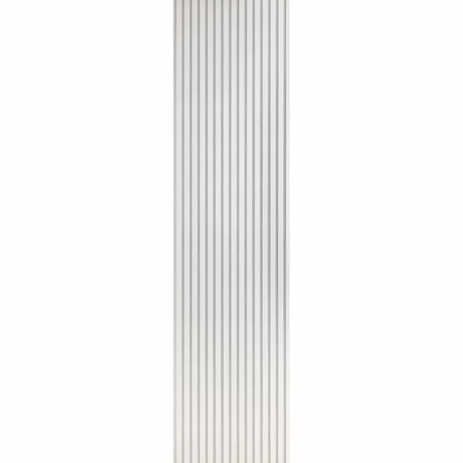 Trepanel® All White on White Felt Acoustic Wood Slat Panels