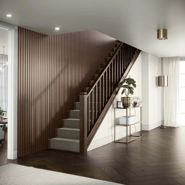 Trepanel XL® 3m Walnut Brown Wide Acoustic Wood Slat Panels