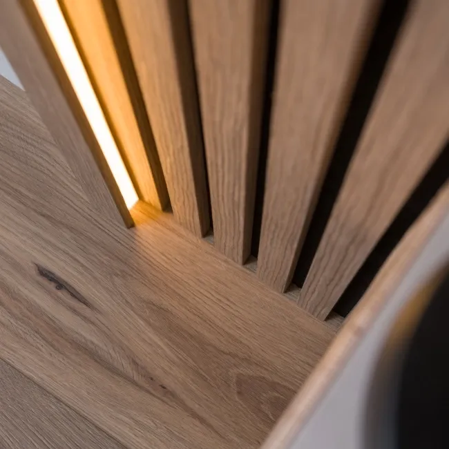 Trepanel® Smoked Oak Wood Acoustic Panel Top Trim with Lighting Option