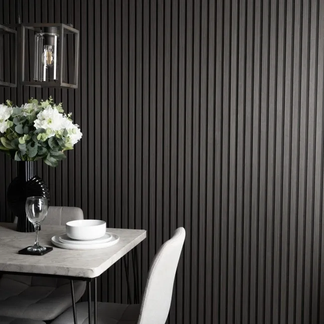 Trepanel® Noir Black Acoustic Wood Wall Panels