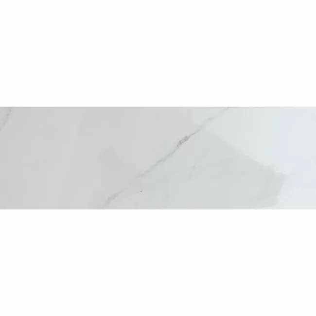 Vena Biana White Flat Gloss Marble Effect Metro 30x10 Wall Tiles