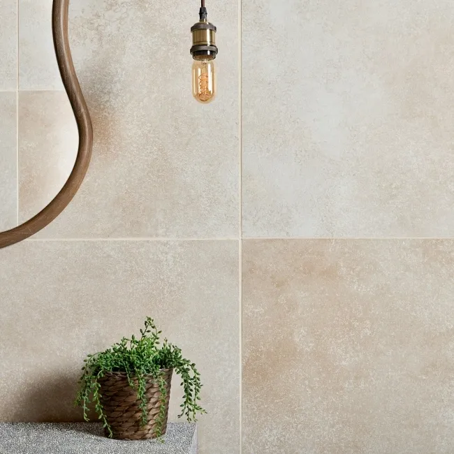 Yuri® Sand Beige 90% Recycled Stone Effect Tiles