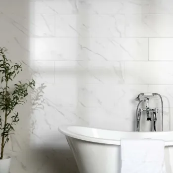 Ambience White Matt Marble Effect Wall Tiles