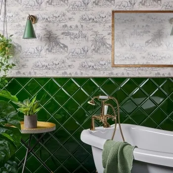 Capsule Verde Cristal Bevelled Tile 