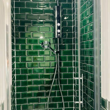 Victorian Green Gloss Mini Metro Wall Tiles