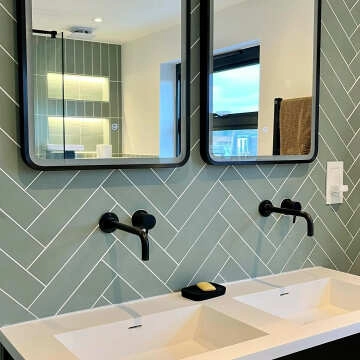 Chatham Green Matt Brick Wall and Floor Tiles