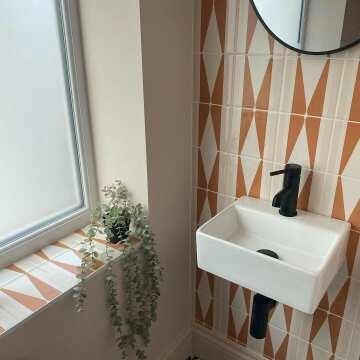 Pick 'n' Mix Marmalade Orange Gloss Plain Wall Tiles