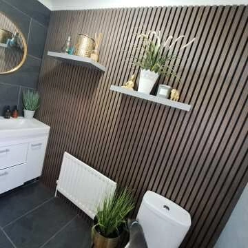 Trepanel® Walnut Brown Acoustic Wood Wall Panels