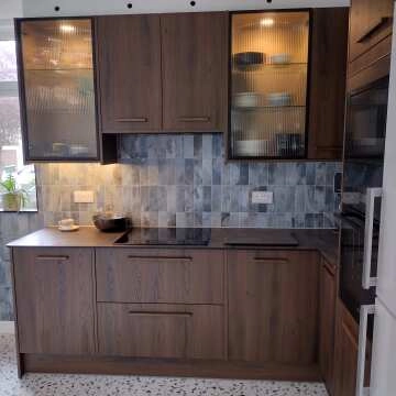 Raku Blue Rustic Textured Ceramic Wall Tiles