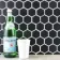Pixel Black Hexagon Porcelain Matt Mosaic 50x50 Wall and Floor Tiles