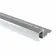 10mm Aluminium Square Edge 2.5m Bright Silver Trim