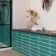 Ivybridge Teal Gloss Metro Wall Tiles 250x50mm