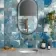 Raku Square Blue Rustic Gloss Wall Tiles