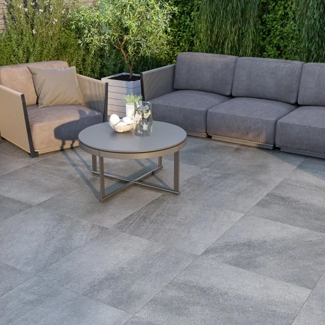 Mist Grey Concrete Effect 20mm Porcelain Paving Slabs
