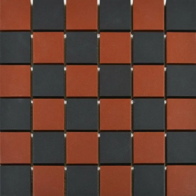 Churchill Crimson & Midnight Chequer Mosaic Tiles