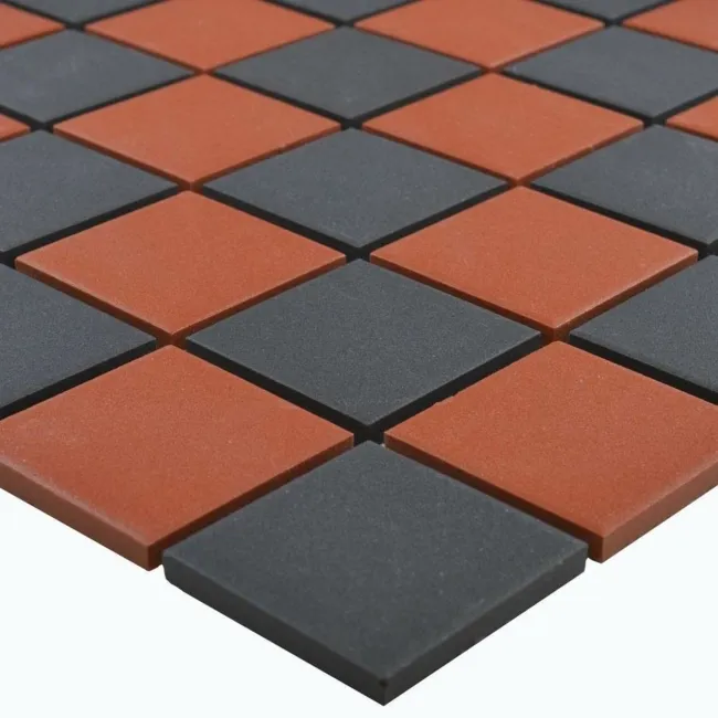 Churchill Crimson & Midnight Chequer Mosaic Tiles