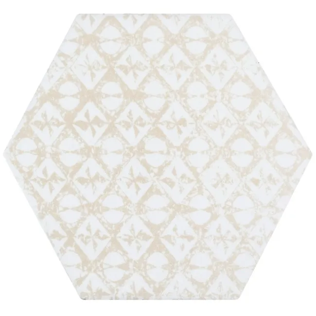 Souk Cream Patchwork Hexagon Tiles