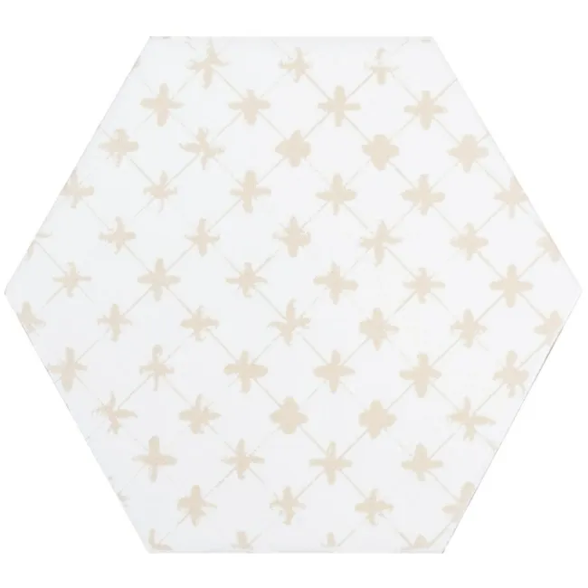 Souk Cream Patchwork Hexagon Tiles