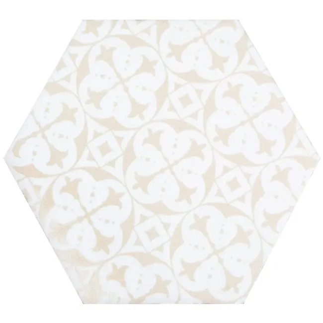 Souk Cream Patchwork Hexagon Tiles