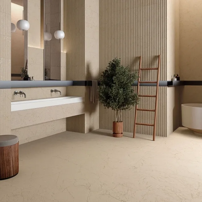 Belmonte Oasis Cream Matt Ceramic Tiles 990x320