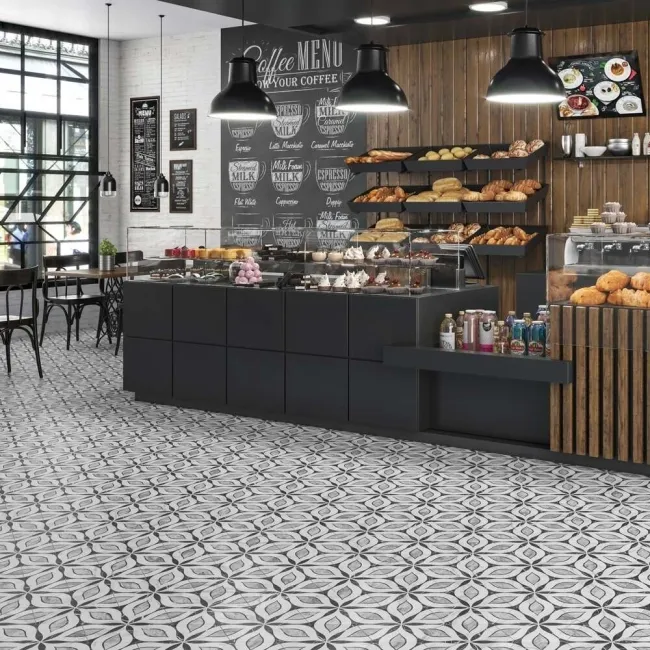Bardiglio Hexagon Matt Pattern Wall and Floor Tiles