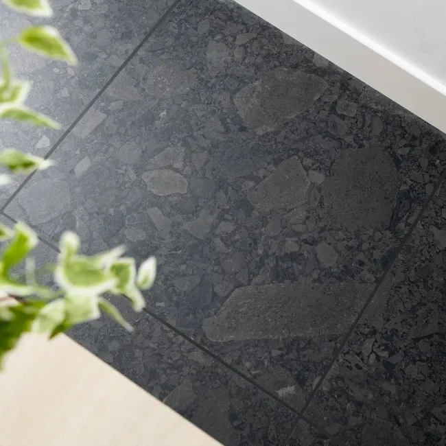 Belmonte Space Black Matt Porcelain Tiles 800x800