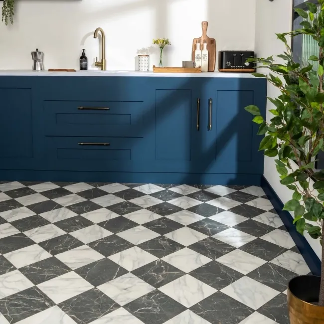 Camden Black Marble Effect Wall and Floor Tiles